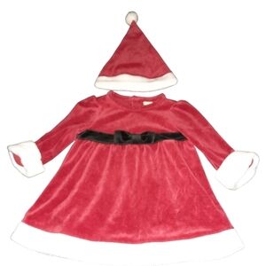 Cherokee Baby Santa Dress and Hat Size 6 Months